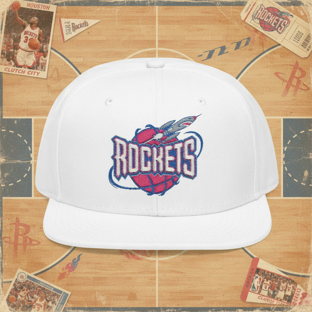 White cap with Rockets logo