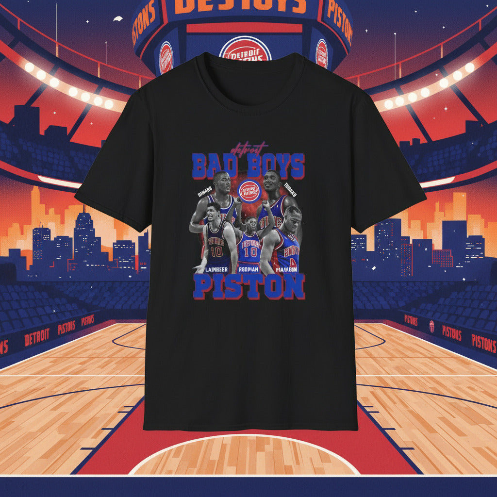 Black t-shirt with basketball player graphic 