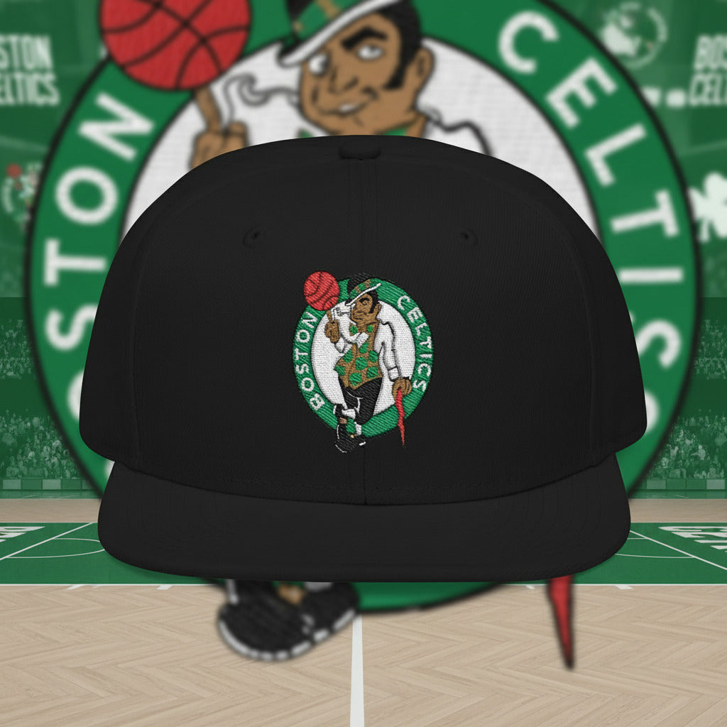 Black cap with Boston Celtics logo 
