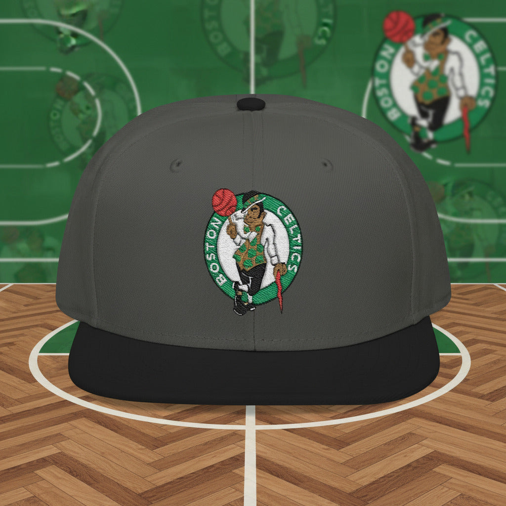 Gray & Black cap with Boston Celtics logo