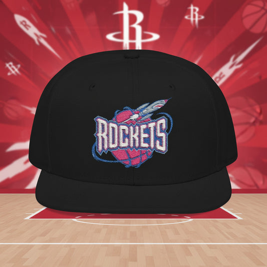 Black cap with Rockets logo 